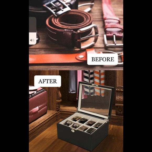 RITZY BELT STORAGE ORGANIZER  BOX - Picture 10 of 10